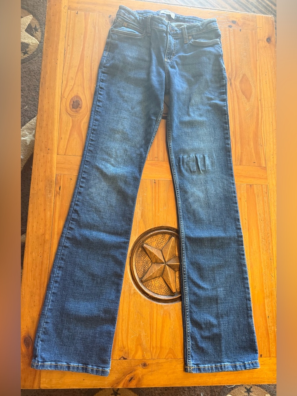 Classic Women's Dark Blue Boot-Cut Jeans